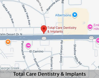 Map image for Kid Friendly Dentist in Palm Desert, CA